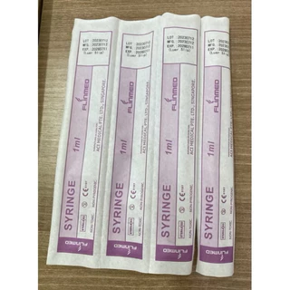 flinmed ไซริ้งค์ 1 ซีซี แบบ*ยกกล่อง 100 ชิ้น* syringe 1 ml หลอดป้อนยา