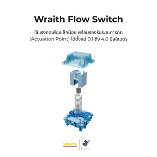 คีย์บอร์ด Hall Effect Wraith Esports รุ่น W60 (0.1 Actuation Point / SOCD / 0.02 RT) รับประกัน 1 ปี