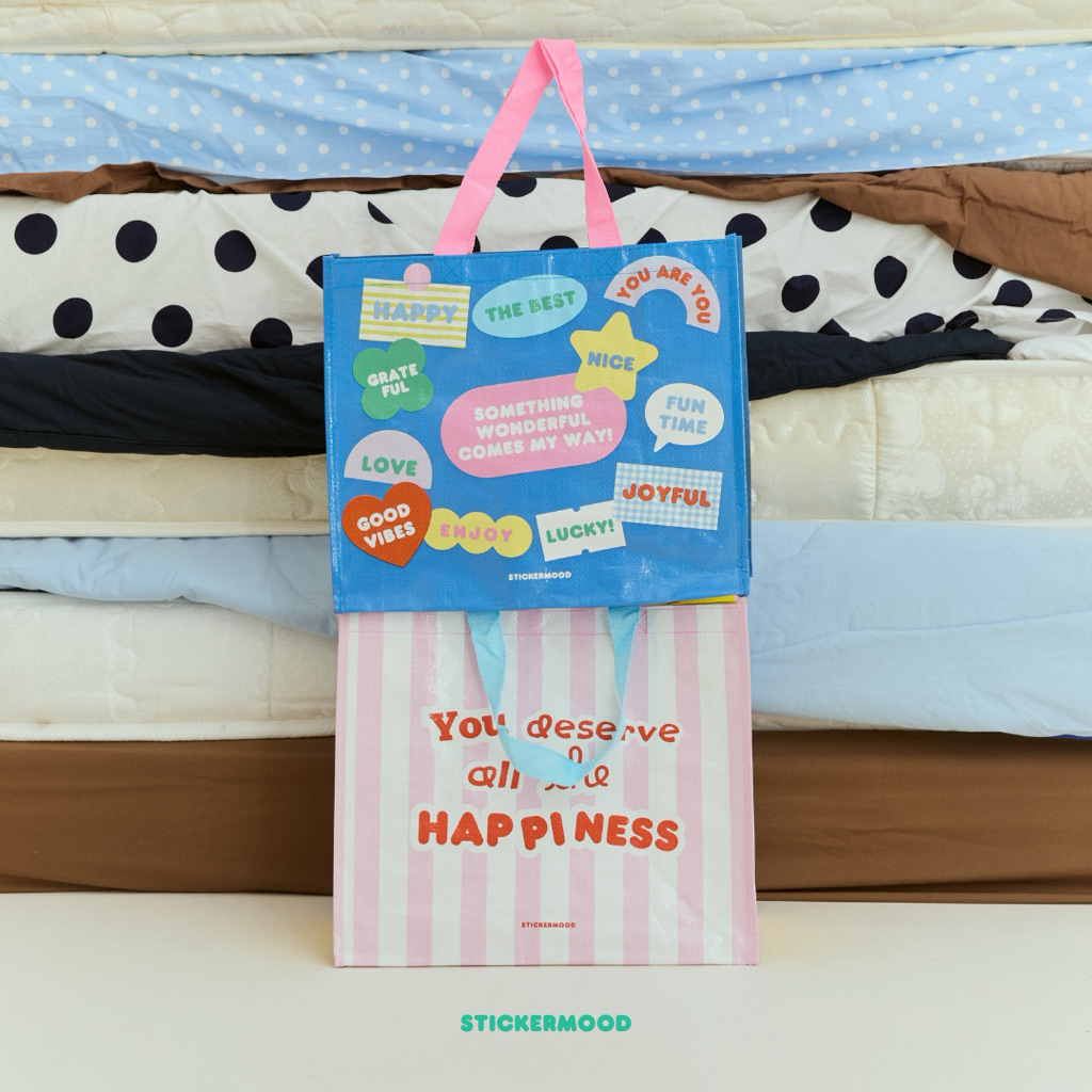 (ทักแชทขอโค้ด) ถุงช็อปปิ้ง กระเป๋าช็อปปิ้ง Shopping bag🍎🥦💖
