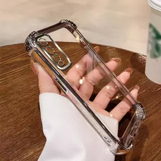 เคสใส กันรอยเลนส์กล้อง สำหรับ Vivo Y20 Y20S Y20I Y12A Y12S Y3S Y11 Y12 Y15 Y17 เคสขอบสี กันกระแทก หรูหรา
