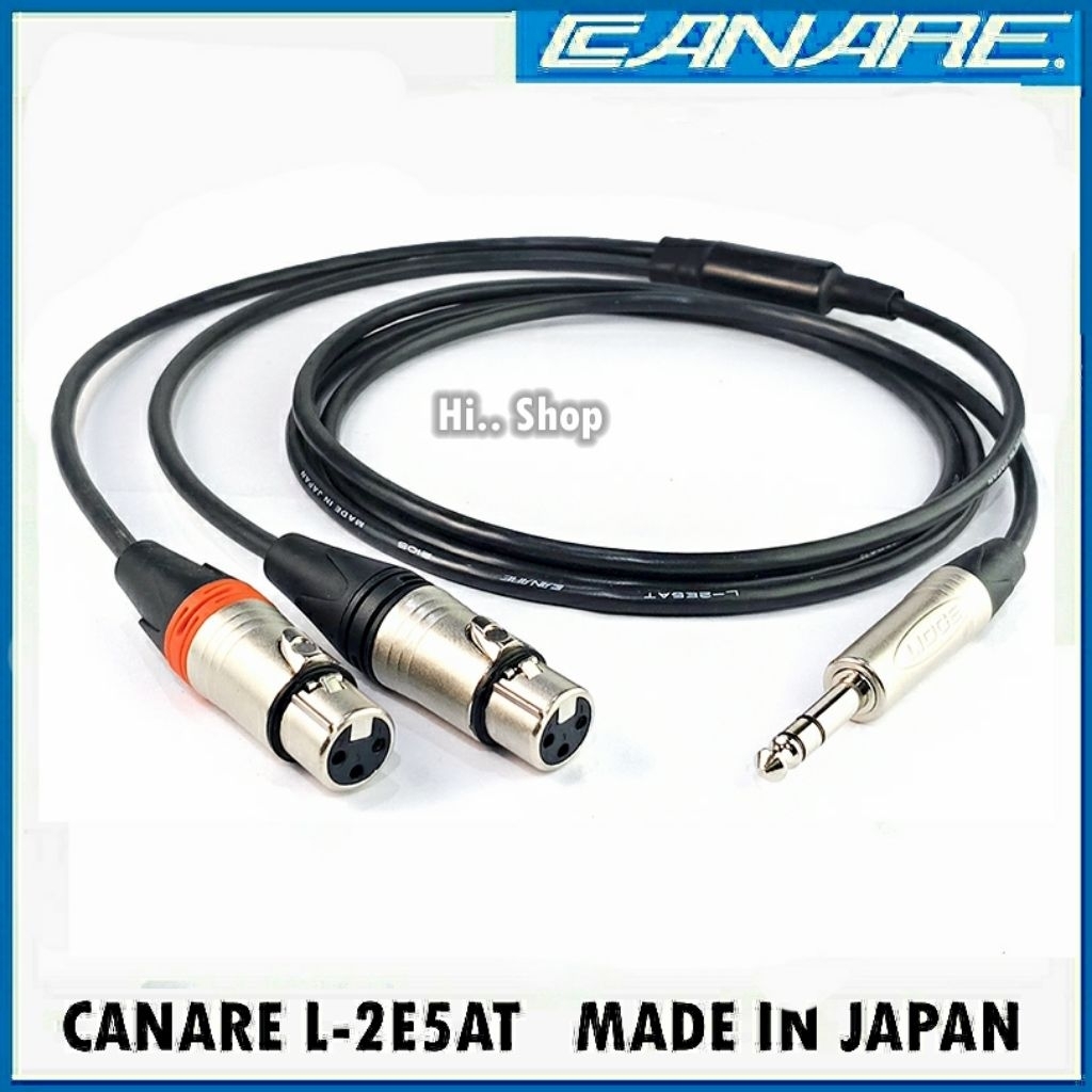 CANARE L-2E5AT สาย Y XLR(เมีย)  TO TRS6.35 หัว LIDGE