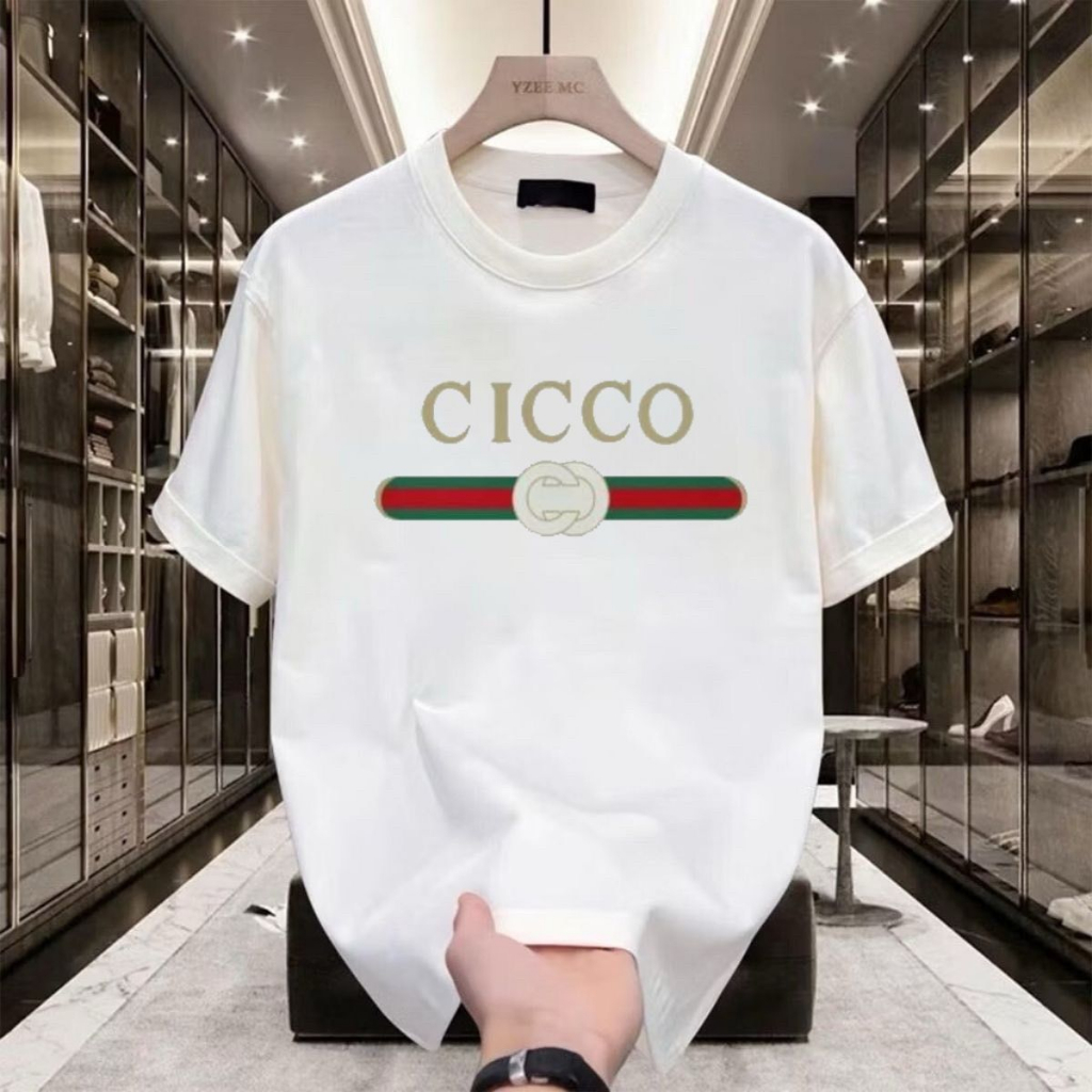 เสื้อยืดคอกลมแขนสั้น tshirt men ขาว ดำ เสื้อยืดพิมพ์ลายแฟชั่นยอดฮิต ส่งจากไทย รุ่น CE001-79