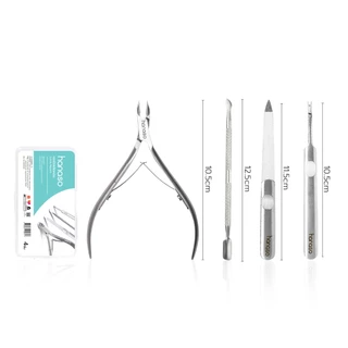 Simple Healthcare กรรไกรตัดหนัง ชุด4ชิ้น 2ชิ้น กรรไกรตัดเล็บ Nail clippers สเตนเลส ตัดคม พอดีมือ ใช้งานง่าย