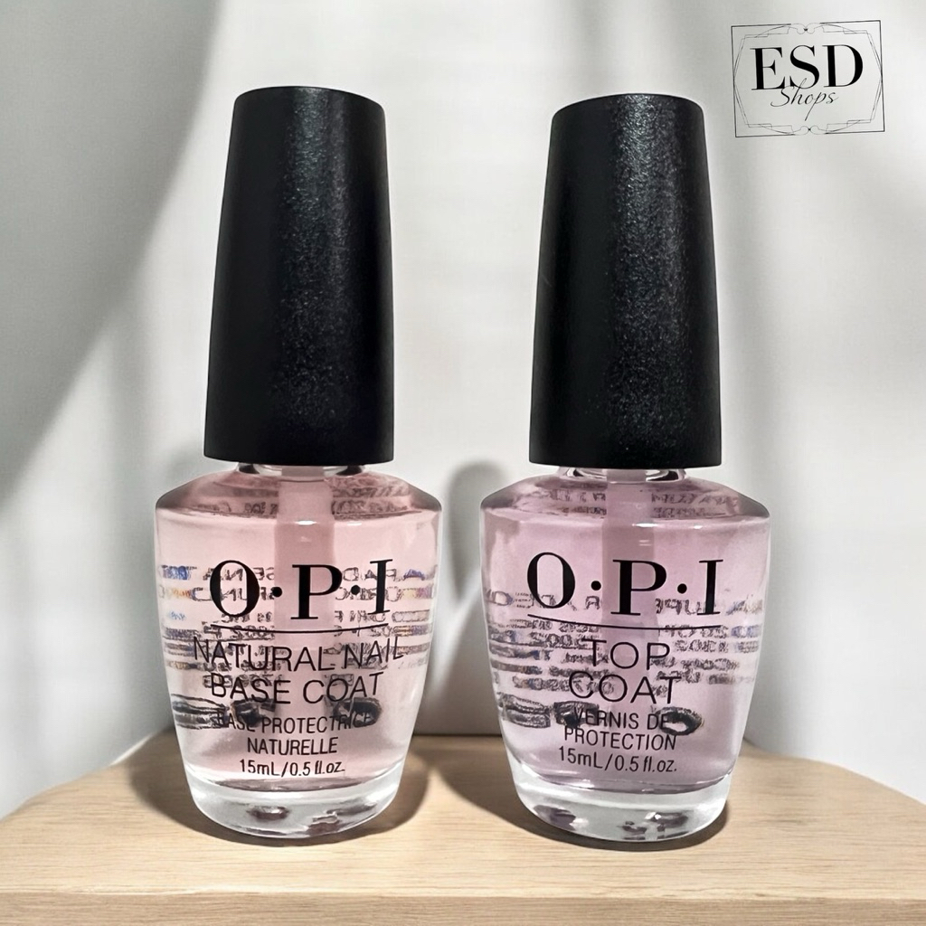 OPI Natural Nail Base Coat /Top Coat เบสทารองพื้น และเคลือบเงา สำหรับปกป้องเล็บ  และทำให้สีติดทนนาน ขนาด 15 ml.