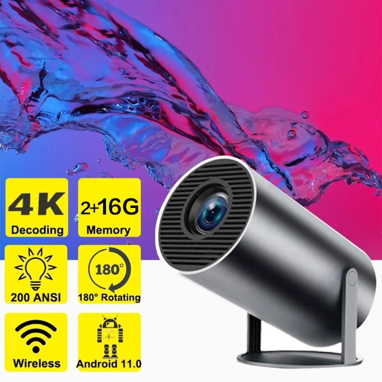 โปรเจคเตอร์ HY300 Max Game HDMI WiFi6 260 lumen 1280*1080P โฮมเธียเตอร์ - รูปที่ 4