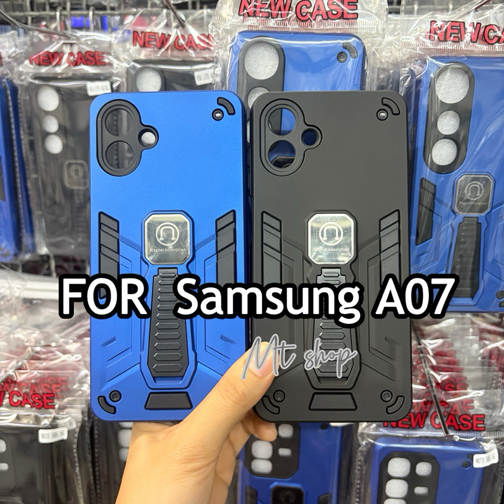 เคสกันกระแทกหุ่นยนต์มีขาตั้ง รุ่น Samsung A07 เคสหุ่นยนต์แม่เหล็ก ปกป้องตัวเครื่องสินค้าพร้อมส่ง