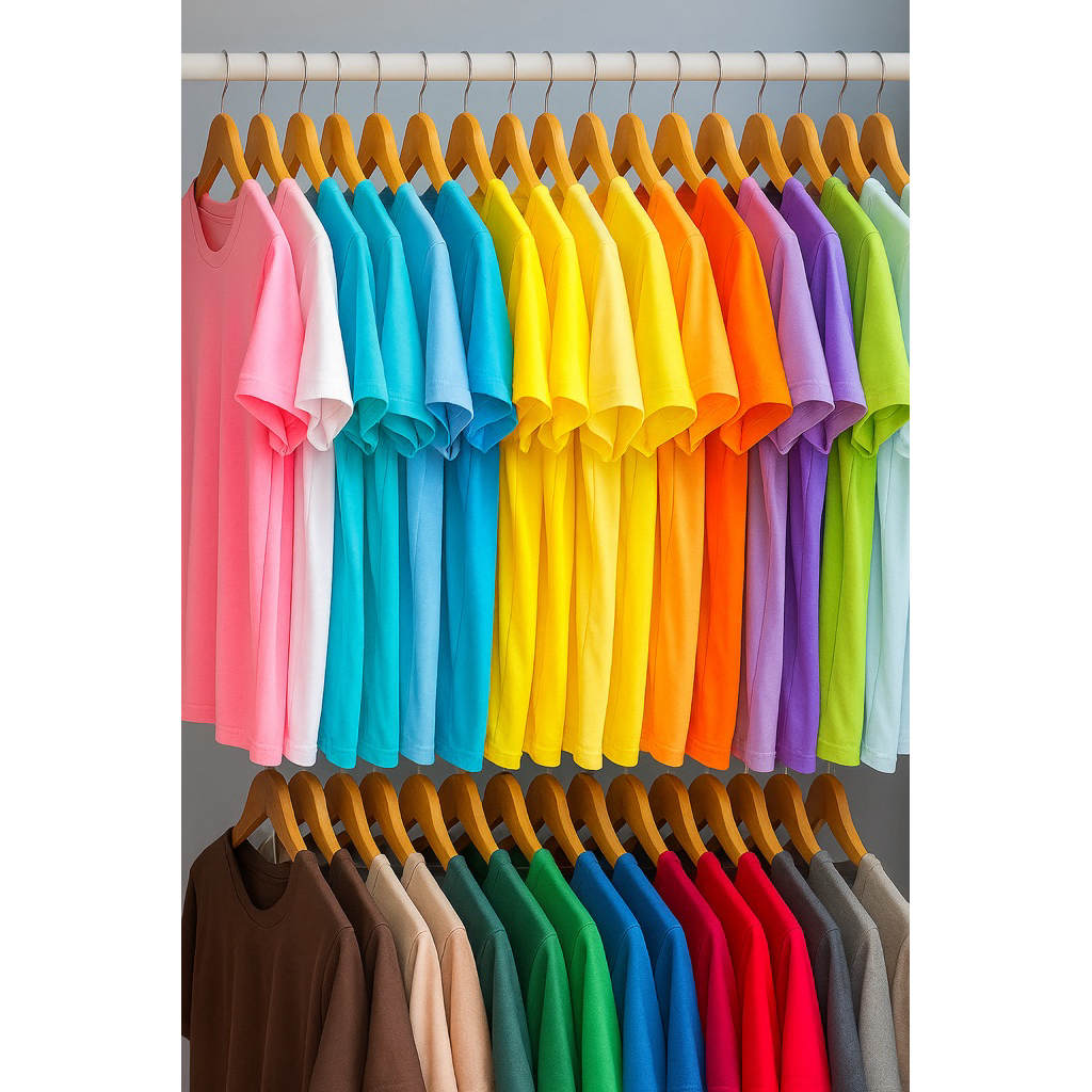 เสื้อยืดสีพื้นใส่สบาย