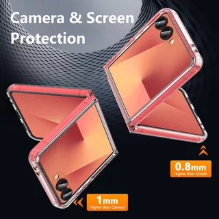 เคสใส เคสกันรอยหน้าจอ Samsung Z Flip 8 / Flip 7 เคสแม่เหล็ก Samsung Z Flip8 / Flip7 Magnetic case