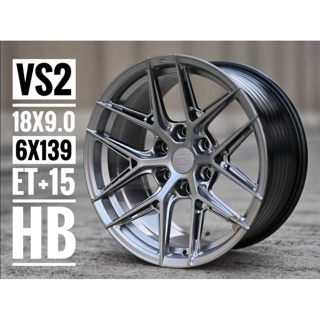 ล้อแม็กซ์EMOTION R VS2ขอบ18 กว้าง9นิ้ว 6รู139.7 offset15 ล้อแม็กซ์คุณภาพในเครือเลนโซ่ราคา4ล้อ