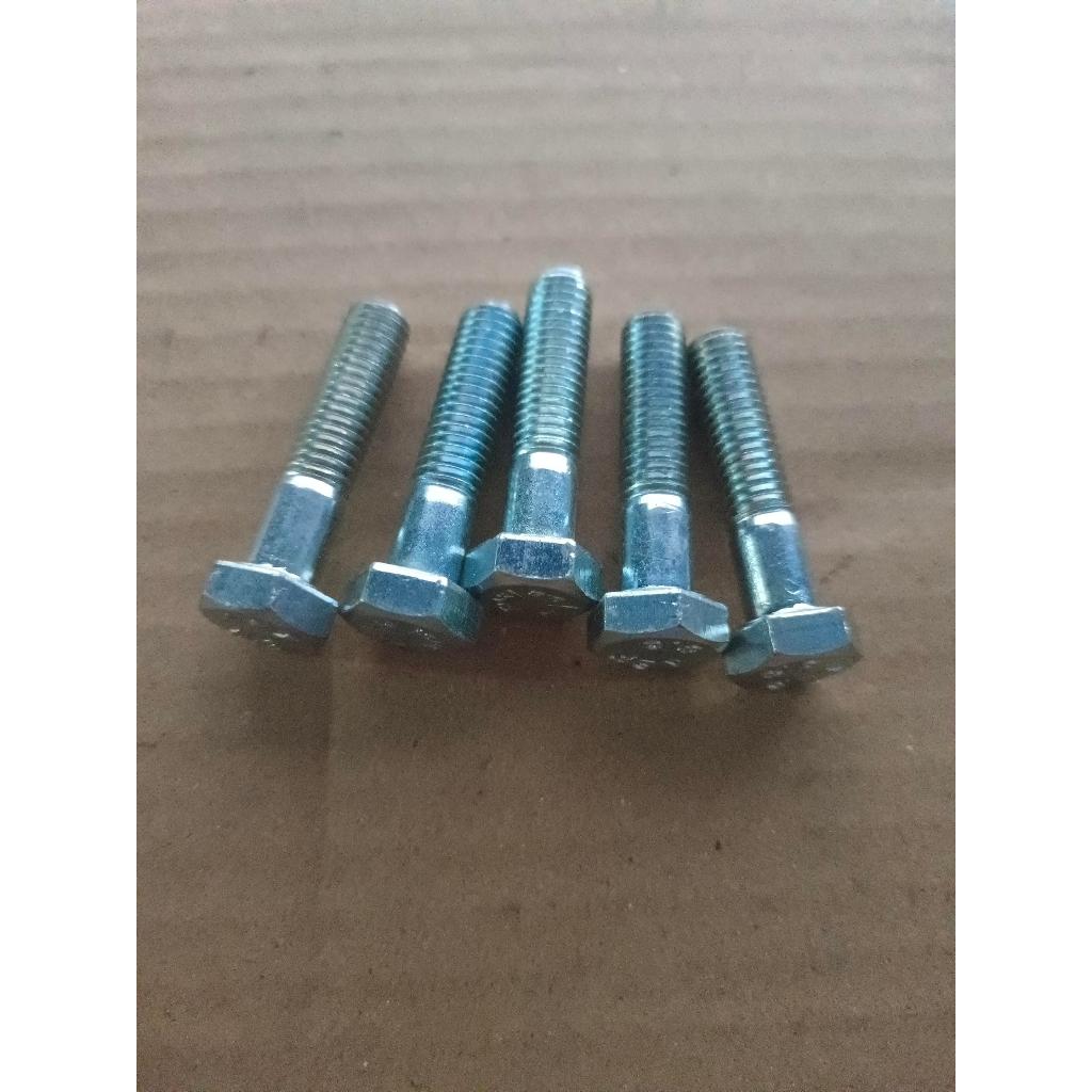 HB-8X35(W)น็อตหัวเหลี่ยม เกลียวไม่ตลอด M8X35-1.25F สินค้าคงเหลือ/ชิ้น = 291 (PK-C091)