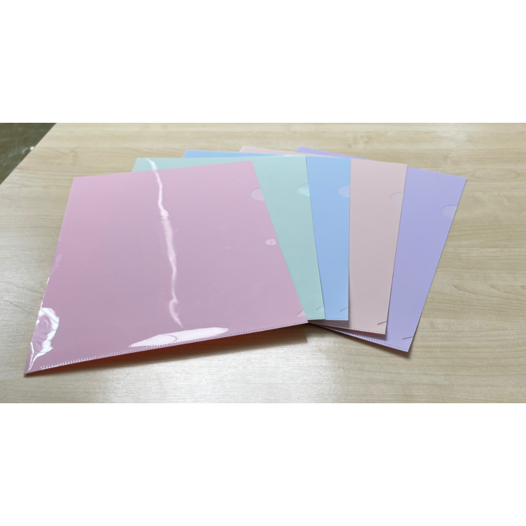 แฟ้ม A4 สีพาสเทล แฟ้มซองพลาสติกแฟ้มใส สีพาสเทล แฟ้มซองพลาสติก ซองใส่เอกสาร ขนาด A4