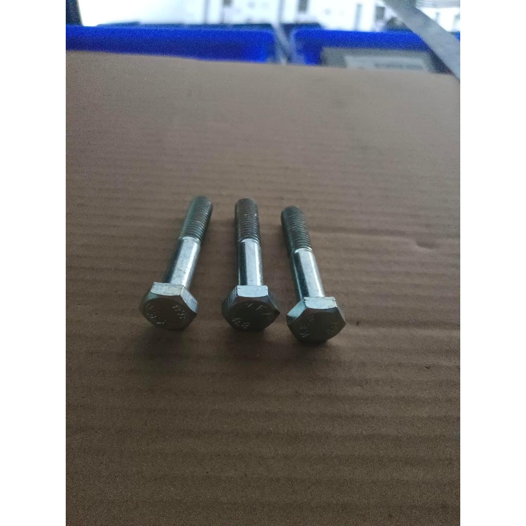 HB-10X55(W)น็อตหัวเหลี่ยม เกลียวไม่ตลอด M10X55-1.5F สินค้าคงเหลือ/ชิ้น = 20 (PK-B016)