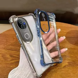 เคสใส ขอบสี กันเลนส์กล้อง สำหรับVivo V60lite V60 V50 lite V40 V40Pro V30 V30Proกันกระแทก