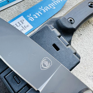 มีด FBIQQ ของแท้1000% มีโลโก้FBIQQ บนใบมีด รุ่น ผงาดโลก Fearless -005 FBIQQ knife