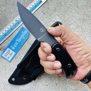 มีด FBIQQ ของแท้1000% มีโลโก้FBIQQ บนใบมีด รุ่น ผงาดโลก Fearless -005 FBIQQ knife