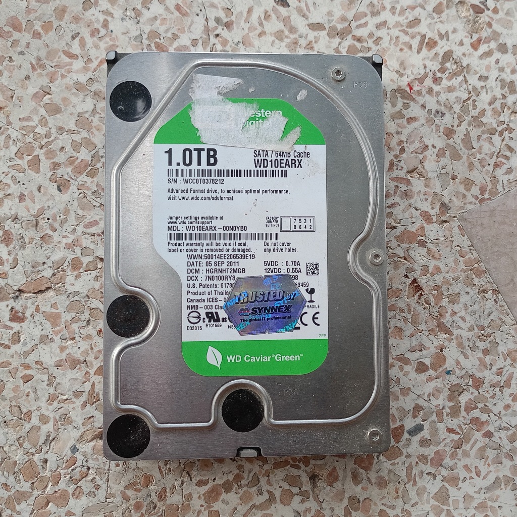 มือสอง) HDD Western Digital Green 1TB