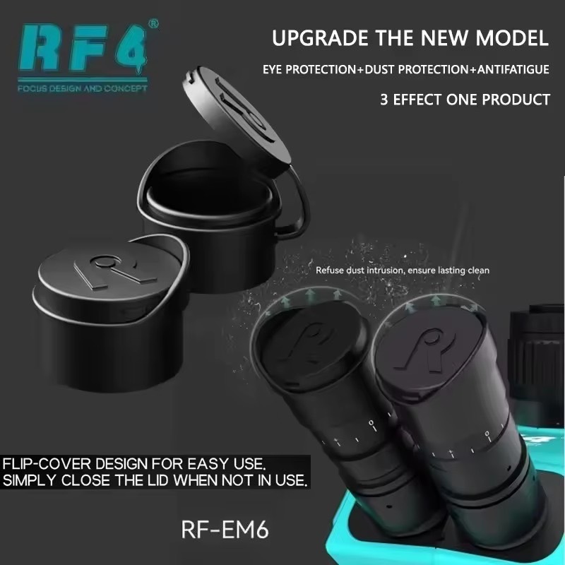 RF4 EM6 ฝาครอบกันฝุ่นสำหรับเลนส์ตาของกล้องจุลทรรศน์ส่วนใหญ่ - รูปที่ 4