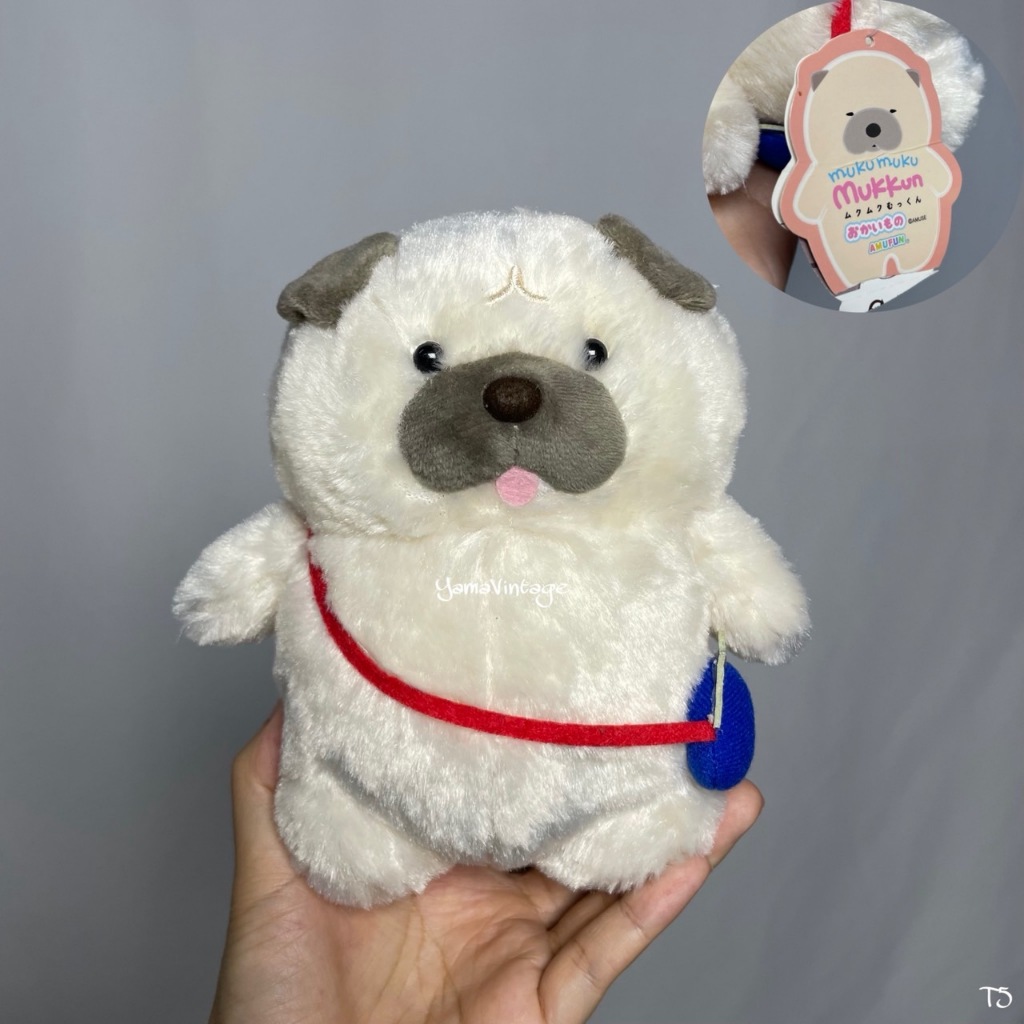 AMUFUN Mukumuku Mukkun ตุ๊กตาหมาอ้วน ตุ๊กตาอมูส มือสองลิขสิทธิ์แท้ AMUSE ตุ๊กตาสุนัข