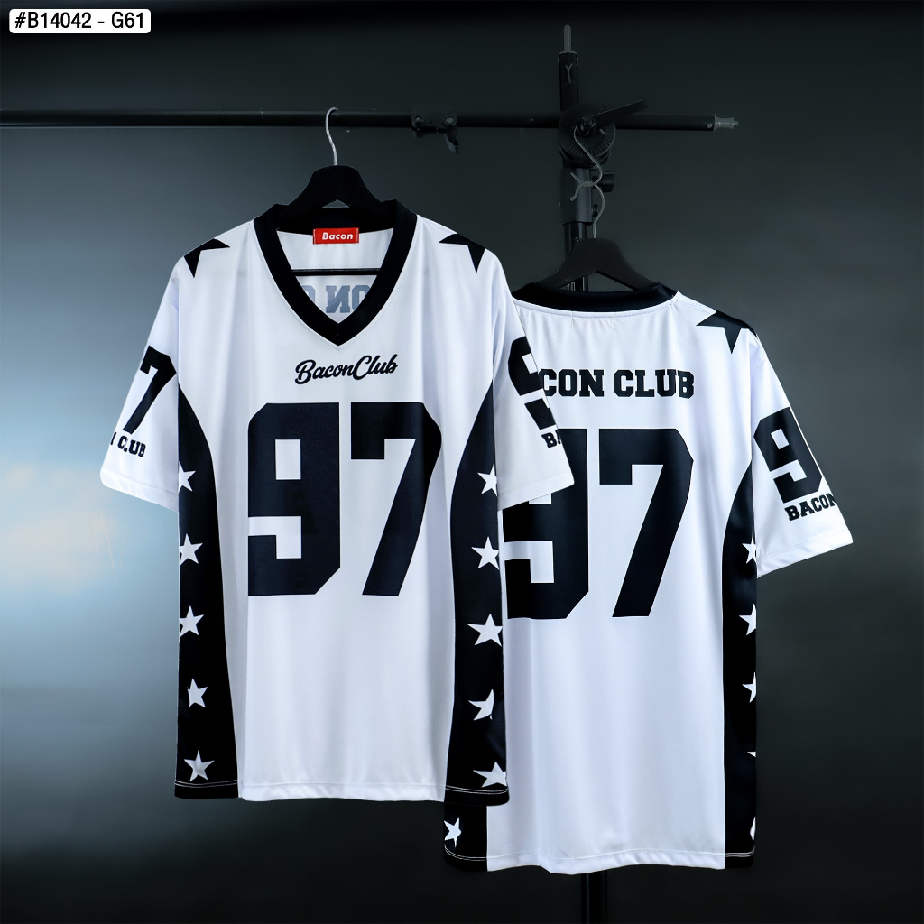 เสื้อยืดลายเบสบอล Bacon CLUB 97
