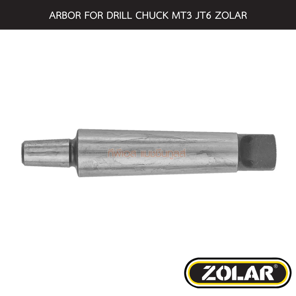 ARBOR FOR DRILL CHUCK MT3 JT6 ZOLAR