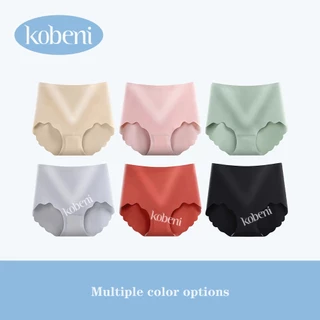 ⭐KOBENI⭐【แพ็ค 3ตัว】กางเกงในไร้ขอบ เอวสูง ยืดกระชับคืนตัว ผ้านิ่มเย็น ใส่สบายมาก ขนาด L-XL