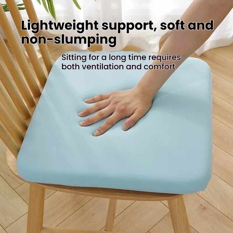 COD หนาพิเศษ เบาะรองนั่ง เมมโมรี่โฟม หนานุ่มนั่ง พร้อมเชือกคล้องเก้าอี้ นุ่มนั่งสบาย เบาะรองนั่งทรงสีเหลี่ยม - รูปที่ 4