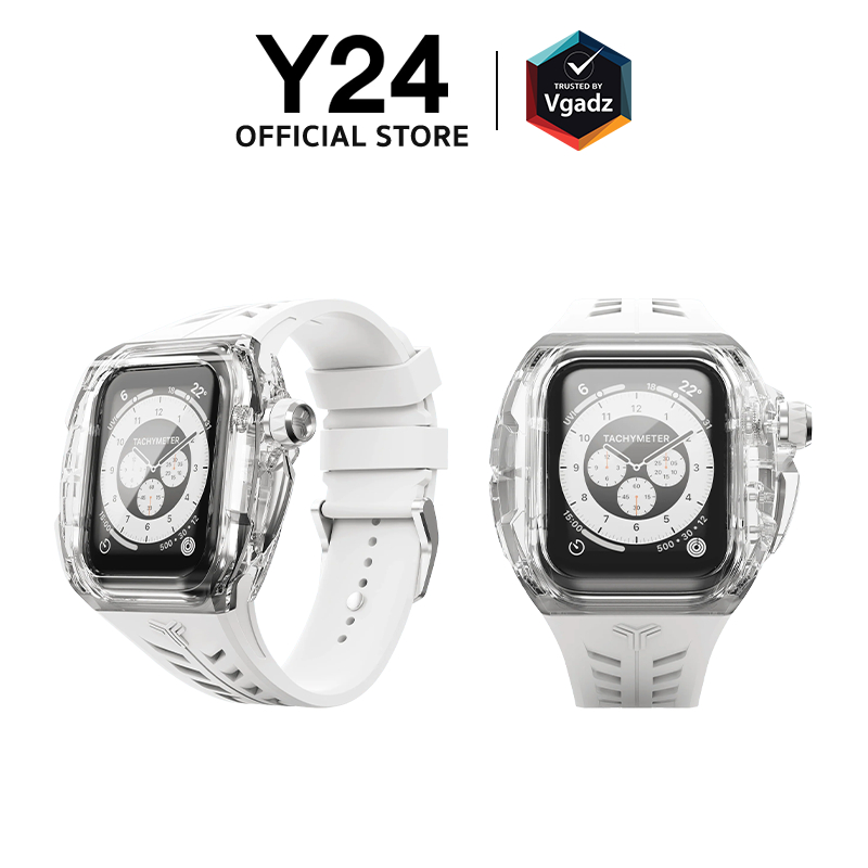 Y24 - เซ็ตเคสและสายนาฬิกาสำหรับ Apple Watch (45mm / 46mm / 49mm) รุ่น SILVERLAKE