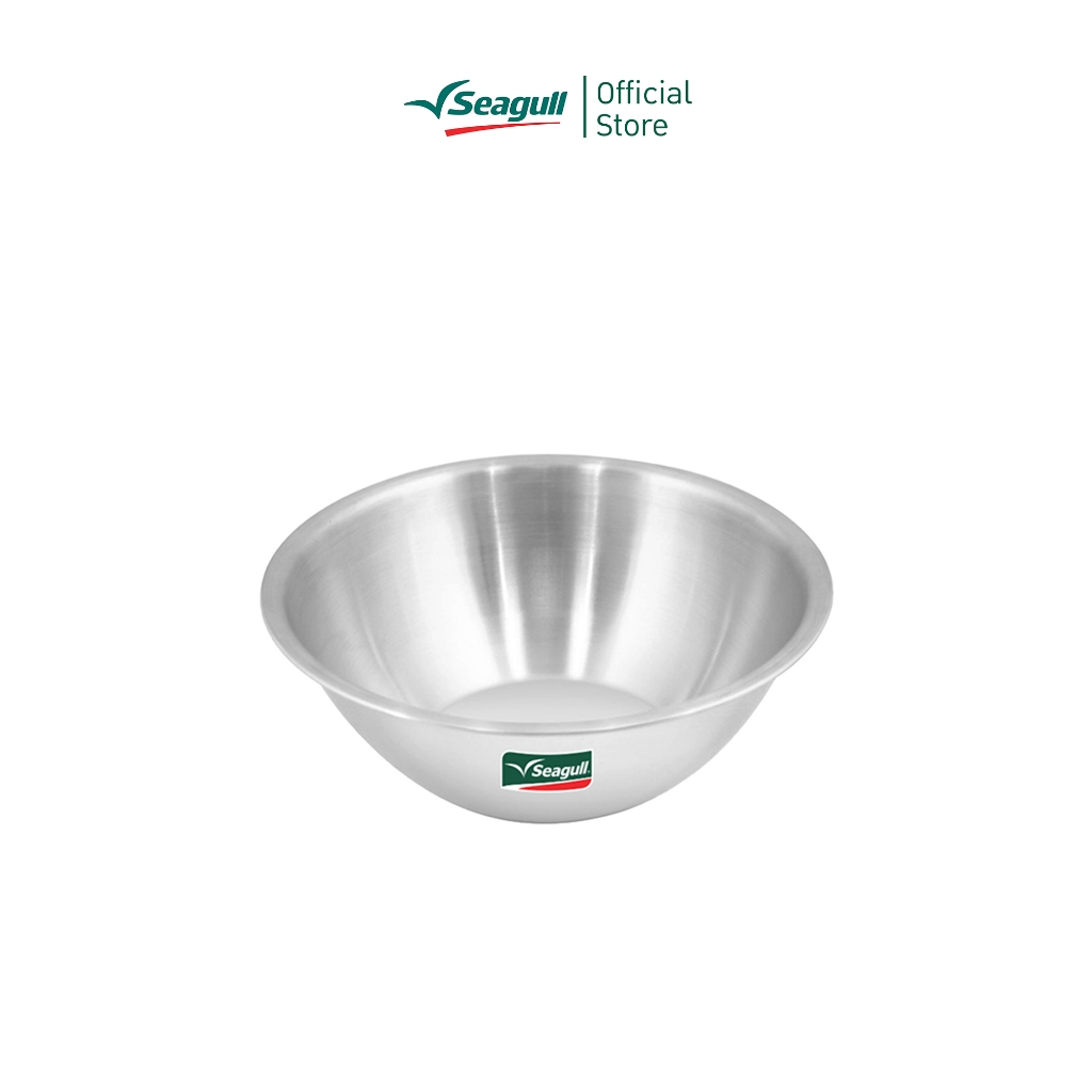 Seagull ชามผสมสแตนเลส ขนาด 24 ซม. ความจุ 3.2 ลิตร Mixing Bowl