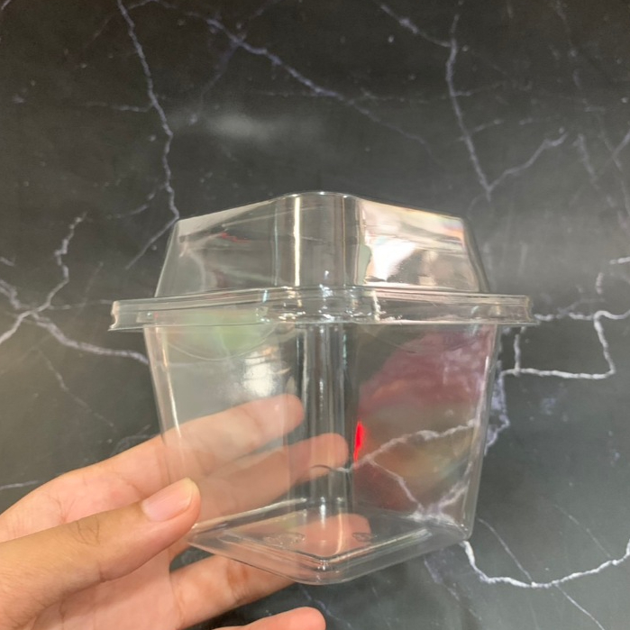 กล่องใส mc - 001c - 002c + ฝา 50 ชุด