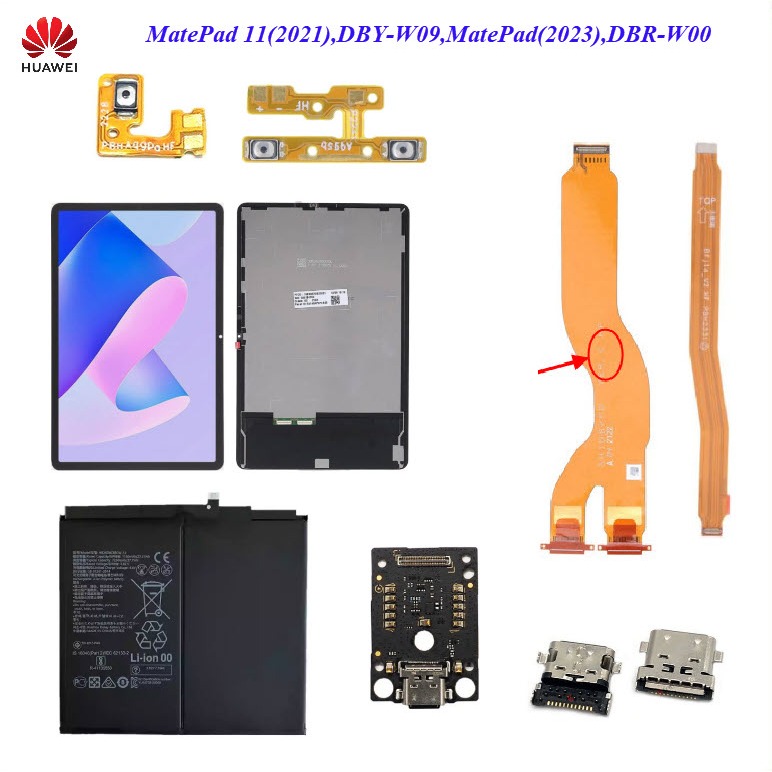 อะไหล่ Huawei MatePad 11 2021,DBY-AL00,MatePad 11 2023,DBR-W09/หน้าจอ LCD
