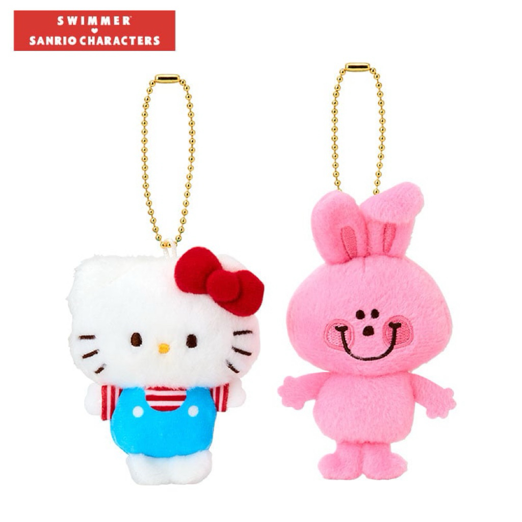 🌟SARIO x CHARACTERS SWIMMER Set2ชิ้น  แท้💯 จากญี่ปุ่น  #พวงกุญแจคิตตี้ #swimmerkitty