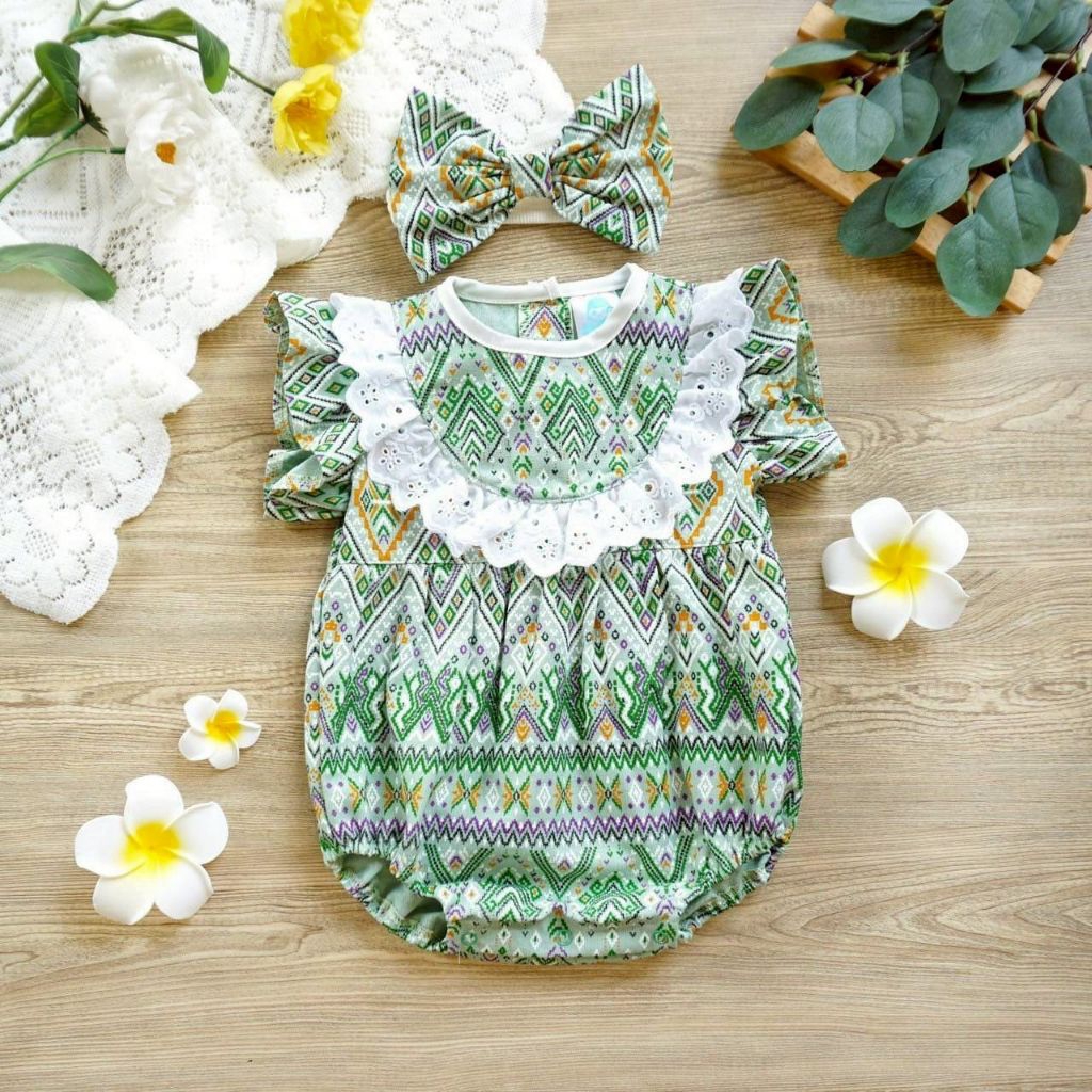 บอดี้สูทเด็กแรกเกิด ชุดเด็กทารก รอมเปอร์เด็กผู้หญิง น่ารักๆ - รูปที่ 6