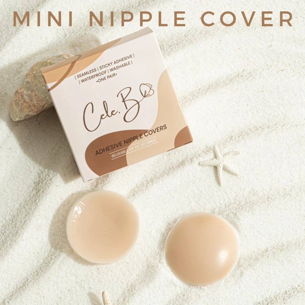 Cele.b ปิดจุก รุ่น มินิ Mini nipple cover ขนาด 7CM กันน้ำ นุ่มนิ่ม ใส่สบาย ใช้งานซ้ำได้หลายครั้ง