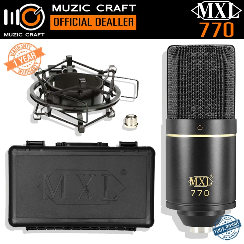 MXL 770 *ของแท้รับประกัน 1ปี* Condenser Microphone คอนเดนเซอร์ไมโครโฟน Shockmount, Carrying Case