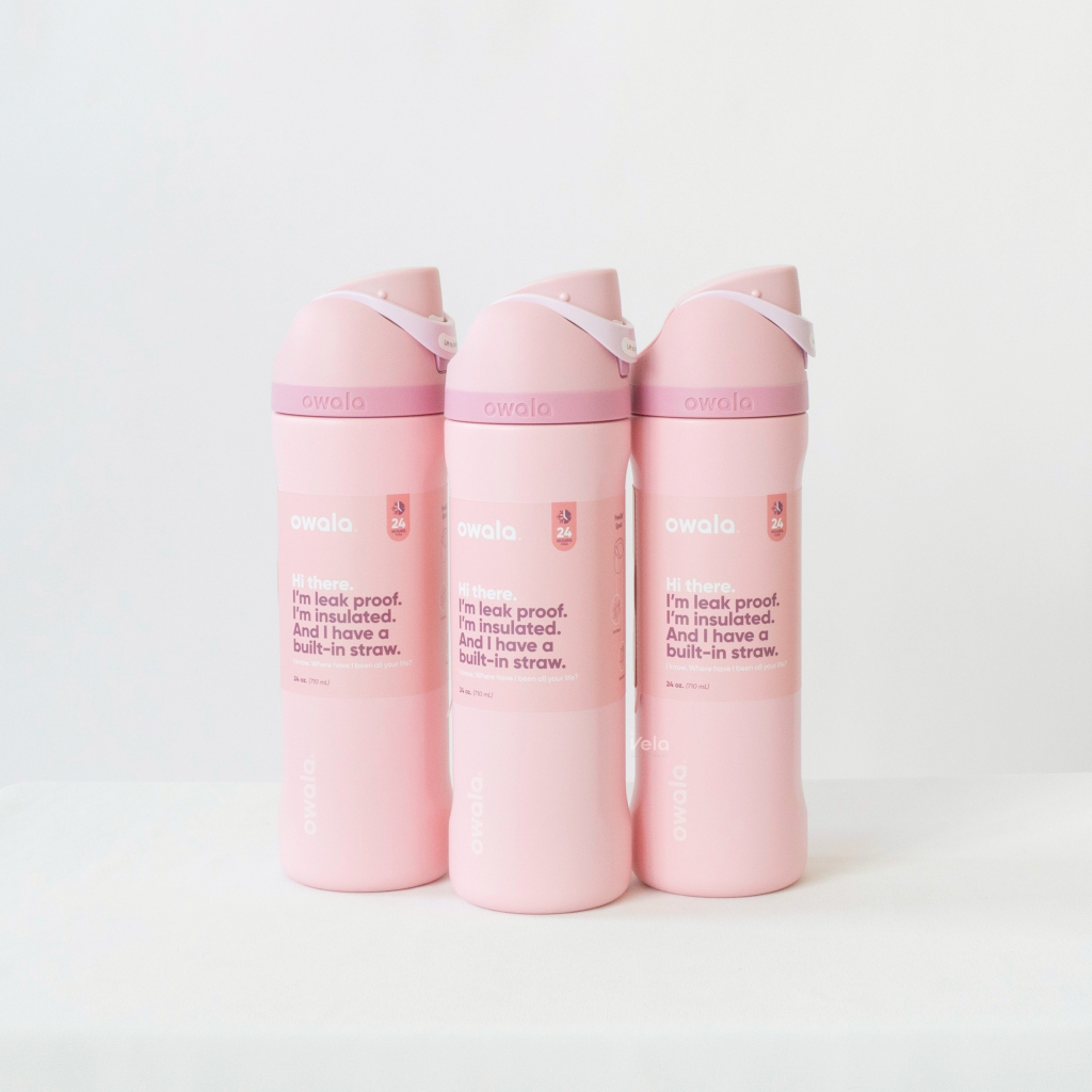 💧Owala💧 FreeSip 24oz ขวดน้ำเก็บความเย็น (Rose Quartz)