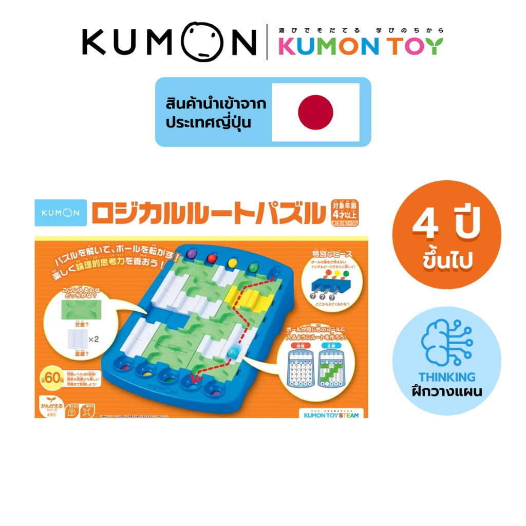 Kumon toys Logical route pizzle คุมองของเล่นฝึกทักษะการแก้ไขปัญหา ของเล่นเสริมพัฒนาการเด็กอายุ 4 ปีขึ้นไปสินค้าพร้อมส่ง