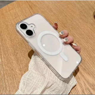 มี ส่งด่วน (For 16 Pro max) เคส ชาร์จได้ เคสใส สำหรับ iPhone 17 Air 16e 17Pro 17Promax 11,12,13,14,15 Pro Plus Promax