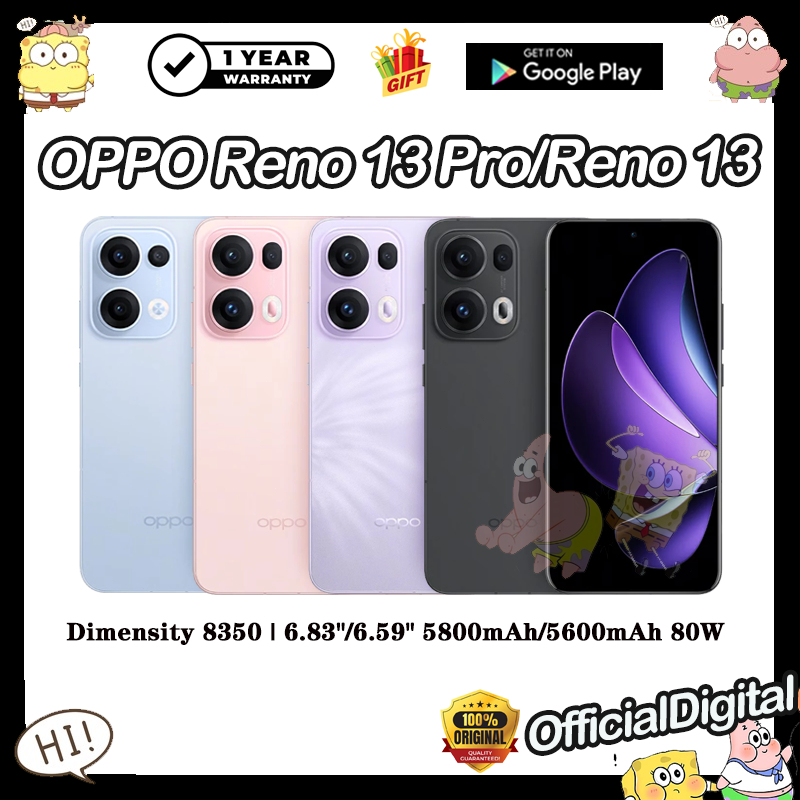 OPPO Reno 13 Pro OPPO Reno 13 Dimensity 8350 80W Dual SIM OPPO Reno13 Pro  | สนับสนุนไทยและ Google |