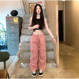 กางเกงคาร์โก้ผู้หญิงเอวสูงเเฟชั่นมีหลายสีให้เลือกรุ่น KZ-024…