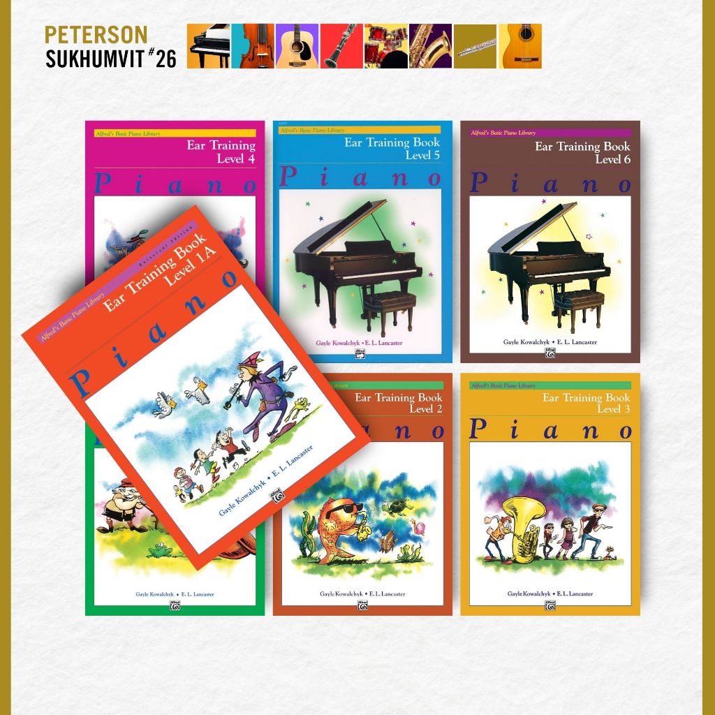 หนังสือเรียนเปียโน Alfred's Basic Piano Library: Ear Training Book