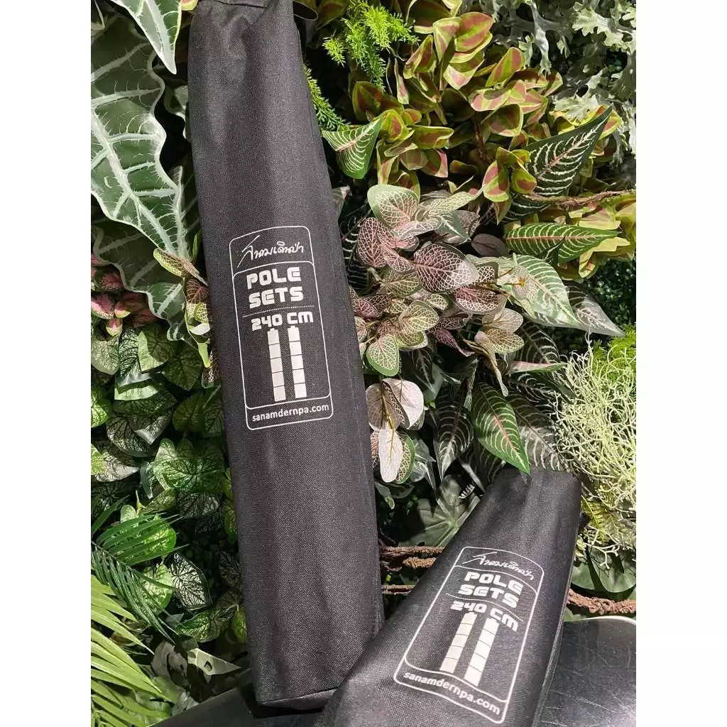 เสาทาร์ป Jeep Camping เหล็ก 25 mm ยาว 240 cm พร้อมถุงเก็บ thumbnail 4