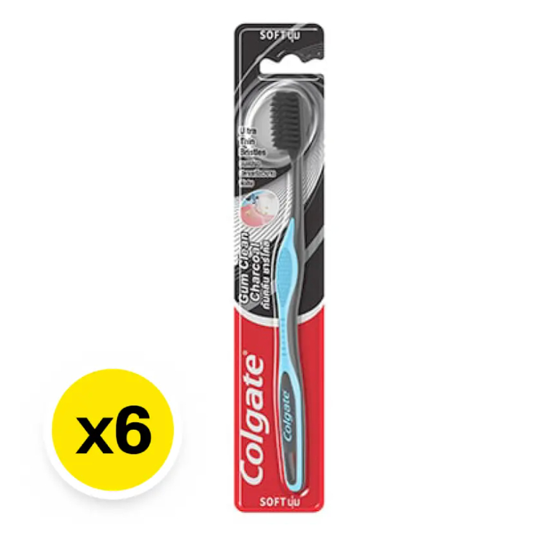 เซ็ตแปรงสีฟัน Gum clean charcoal(คละสี)+ยาสีฟัน20ก. คอลเกต แปรงสีฟัน กัมคลีน ชาร์โคล ราคา ถูกที่สุด ดีลบีเคเค แกลเลอรีภาพที่ 4