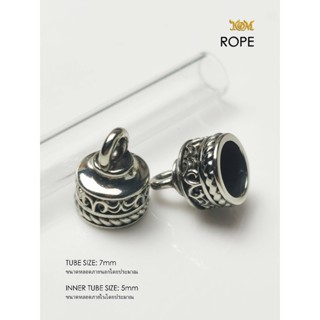 Rope Whitebrass Takrud casing tube size 7mm ฝาตะกรุดไวท์บราส…