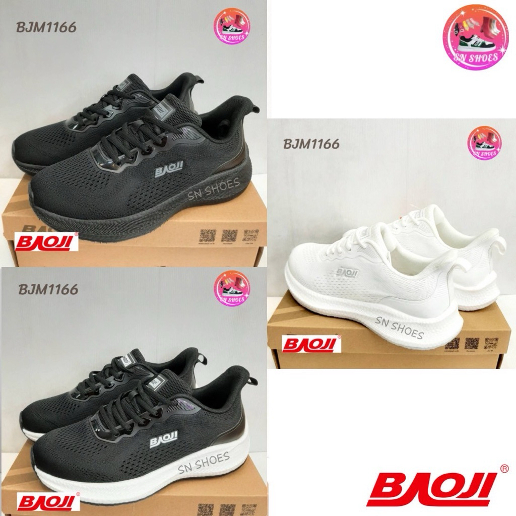 รองเท้าผ้าใบ  BAOJI แท้100% BJM 1166 รองเท้าผ้าใบผู้ชาย ไซร้ 41-45 (รุ่นใหม่)