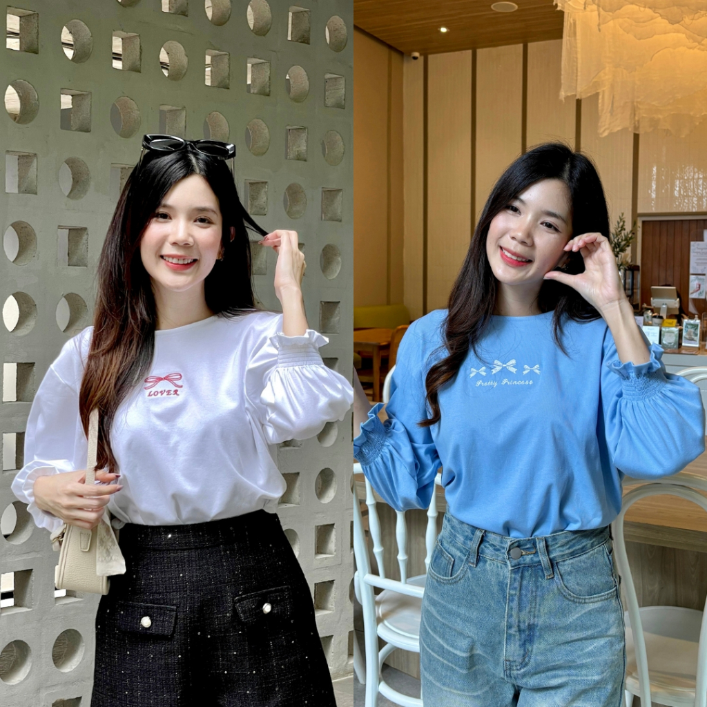 Jarika.shop - เสื้อแขนยาวจั๊ม ( งานป้าย.. Jarika ) ( จ187 )