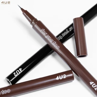 (1แถม1 กด 2 ชิ้นรับโปร)อายไลน์เนอร์ 4U2 SUPER SLIM 0.1 EYELINER - อายไลน์เนอร์ 4U2