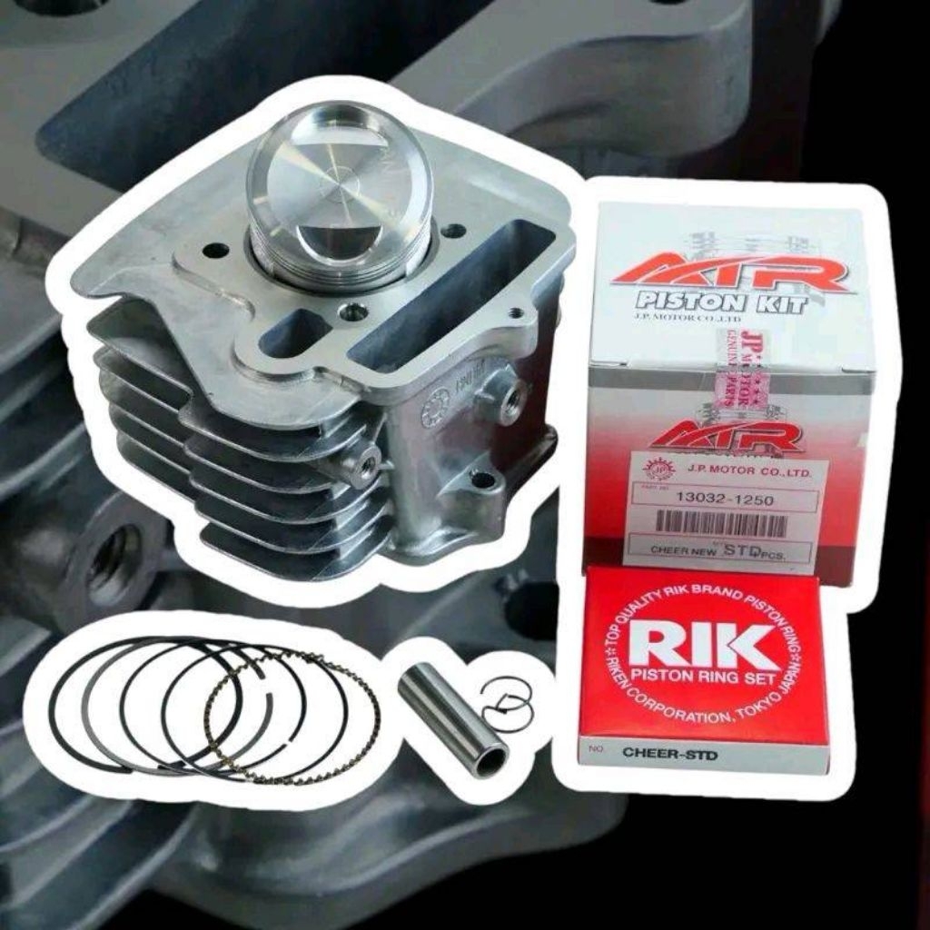 เสื้อสูบ Wave100-110 คาบูขนาด53,54,56mพร้อมลูกเชียร์ปาดหลบวาล์วKFM KFL53,54,56 ปลอกแข็งทนความร้อนสูง - รูปที่ 2