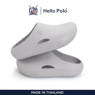 Hello Polo รองเท้าหัวโตแฟชั่น รองเท้าแตะลําลอง รองเท้านุ่ม สําหรับผู้หญิง และผู้ชาย กันลื่นและทนทาน ดีไซน์เพรียว HP8037