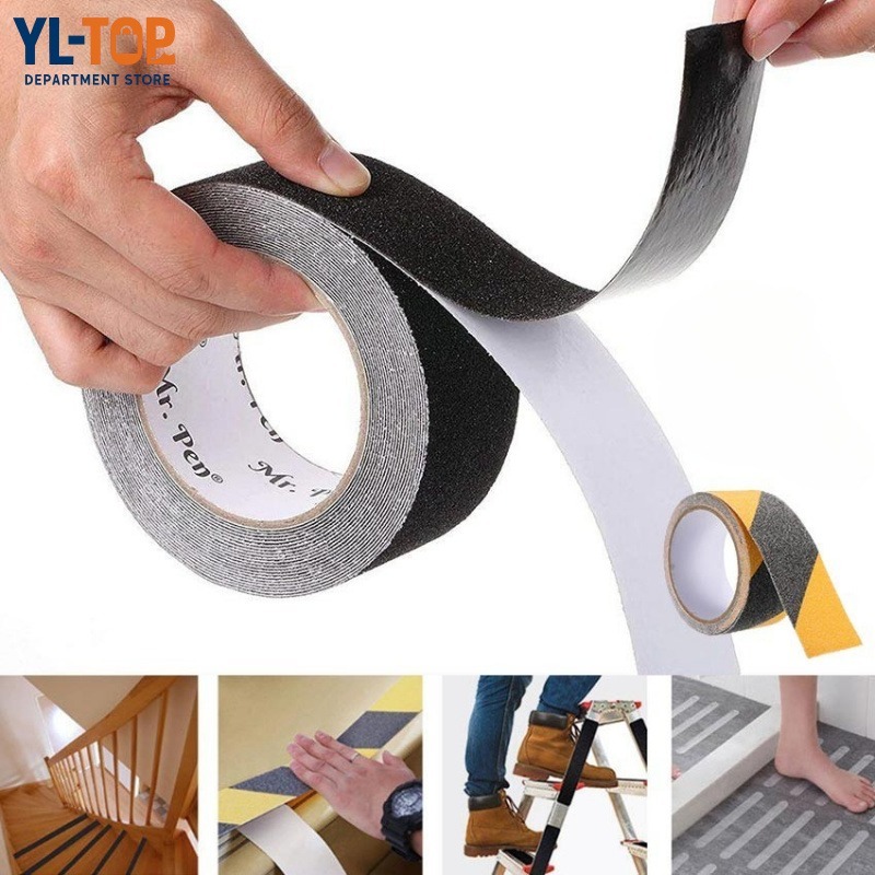 (กว้าง 5 ซม / 10 ซม. ยาว 5 ม.) เทปกันลื่น PVC ติดพื้น ขนาด ติดกันลื่น ติดบันไดG3059