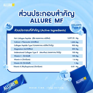 ALLURE MOVE FREE คอลลาเจน 4 แถม 1 กล่อง ช่วยดูเเลเรื่องข้อ กระดูกโดยเฉพาะ